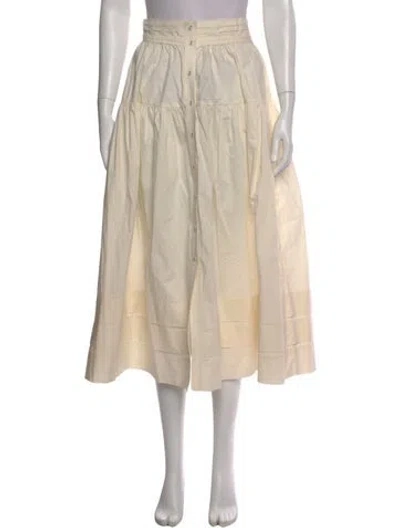 Pre-owned Ulla Johnson Midi Length Skirt In Neutral