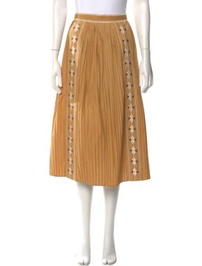 Pre-owned Ulla Johnson Midi Length Skirt In Neutral