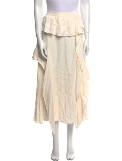 Pre-owned Ulla Johnson Midi Length Skirt In Neutral