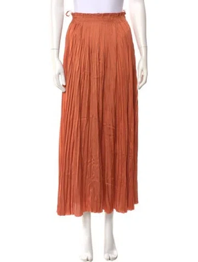 Pre-owned Ulla Johnson Midi Length Skirt In Orange