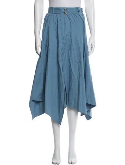 Pre-owned Ulla Johnson Midi Length Skirt W/ Tags In Blue