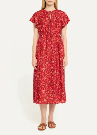 Ulla Johnson Mikaela Coverup In Coral In Red