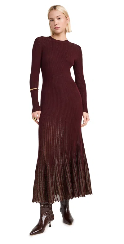 ULLA JOHNSON MILA DRESS AMARANTHUS