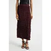 Ulla Johnson Mimi Tiered Ruffled Jersey Midi Skirt In Brown