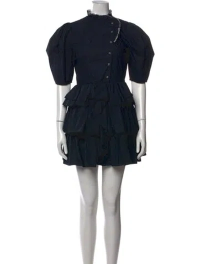 Pre-owned Ulla Johnson Mini Dress In Black