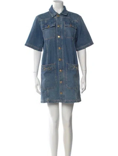 Pre-owned Ulla Johnson Mini Dress In Blue