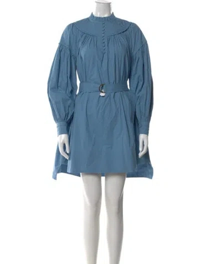 Pre-owned Ulla Johnson Mini Dress In Blue