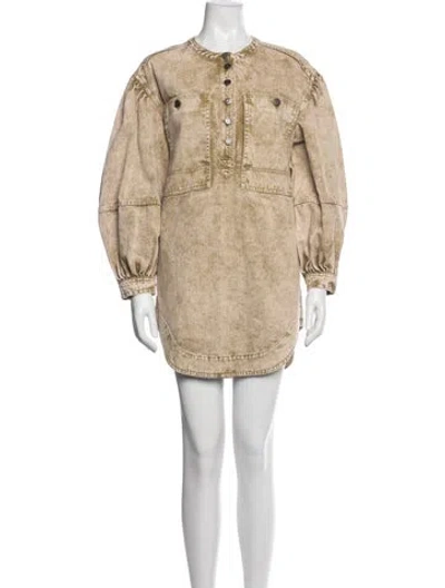 Pre-owned Ulla Johnson Mini Dress In Neutral
