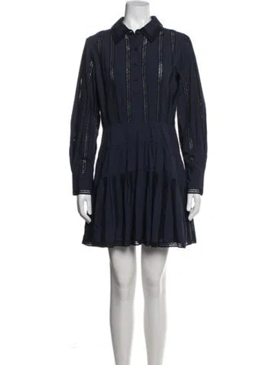 Pre-owned Ulla Johnson Mini Dress W/ Tags In Blue