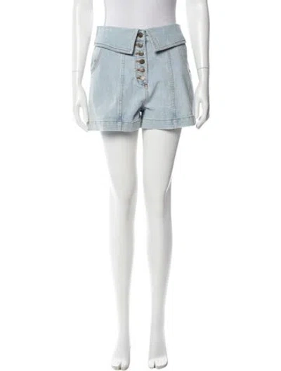 Pre-owned Ulla Johnson Mini Shorts In Blue