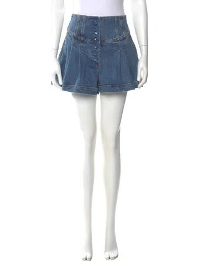 Pre-owned Ulla Johnson Mini Shorts In Blue