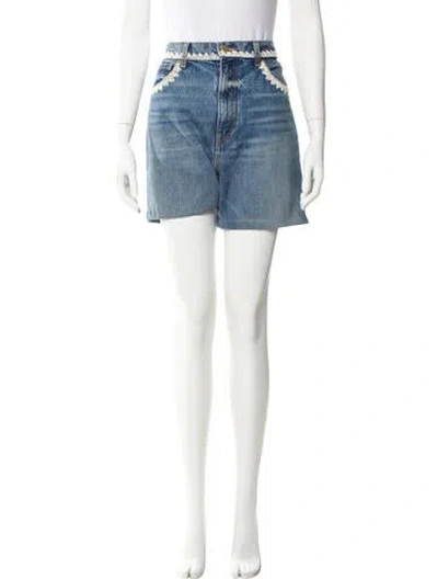 Pre-owned Ulla Johnson Mini Shorts In Blue