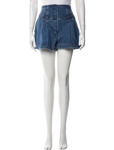 Pre-owned Ulla Johnson Mini Shorts In Blue