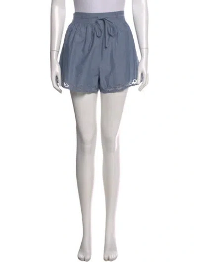 Pre-owned Ulla Johnson Mini Shorts In Blue