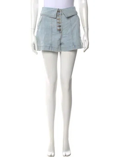 Pre-owned Ulla Johnson Mini Shorts In Blue