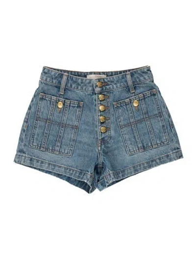 Pre-owned Ulla Johnson Mini Shorts In Blue
