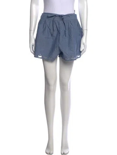Pre-owned Ulla Johnson Mini Shorts In Blue