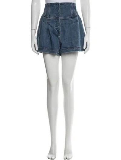 Pre-owned Ulla Johnson Mini Shorts In Blue