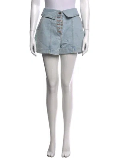 Pre-owned Ulla Johnson Mini Shorts In Blue