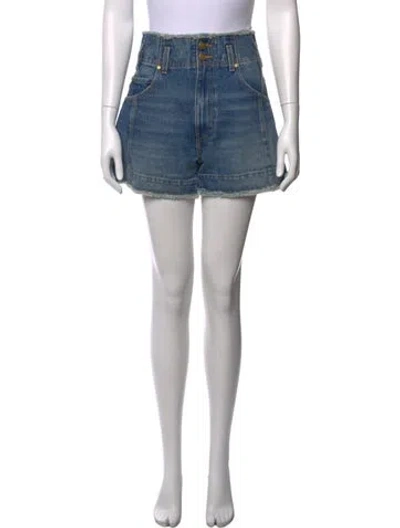 Pre-owned Ulla Johnson Mini Shorts In Blue