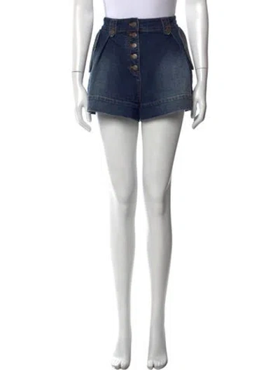 Pre-owned Ulla Johnson Mini Shorts In Blue