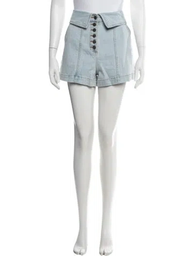 Pre-owned Ulla Johnson Mini Shorts In Blue