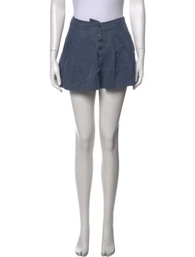 Pre-owned Ulla Johnson Mini Shorts In Blue