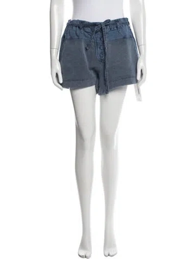 Pre-owned Ulla Johnson Mini Shorts In Blue/white