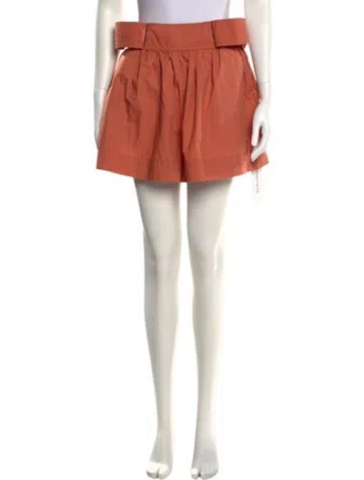 Pre-owned Ulla Johnson Mini Shorts In Orange
