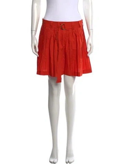 Pre-owned Ulla Johnson Mini Shorts In Orange