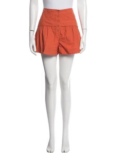 Pre-owned Ulla Johnson Mini Shorts In Orange