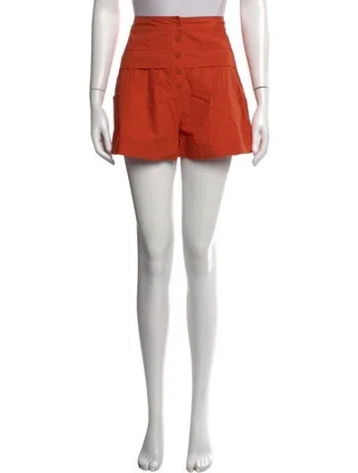 Pre-owned Ulla Johnson Mini Shorts In Orange