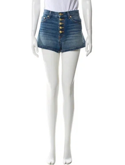 Pre-owned Ulla Johnson Mini Shorts W/ Tags In Blue