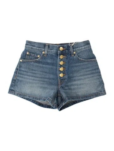 Pre-owned Ulla Johnson Mini Shorts W/ Tags In Blue