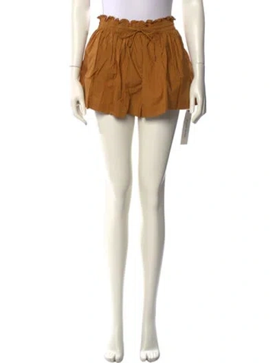 Pre-owned Ulla Johnson Mini Shorts In Yellow