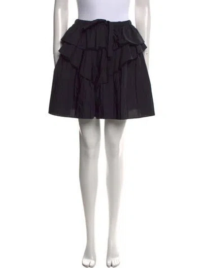 Pre-owned Ulla Johnson Mini Skirt In Black