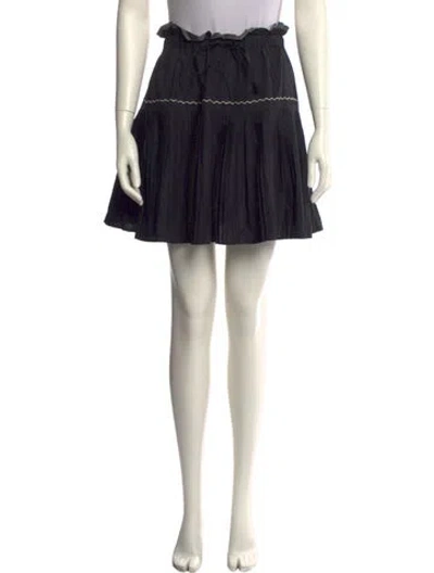 Pre-owned Ulla Johnson Mini Skirt In Black
