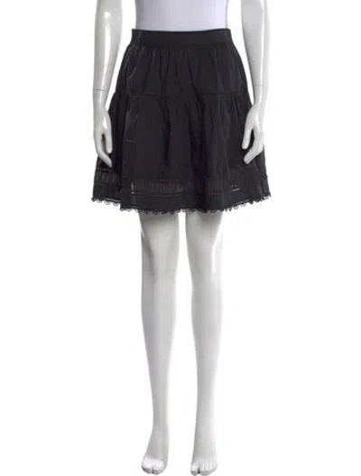 Pre-owned Ulla Johnson Mini Skirt In Black
