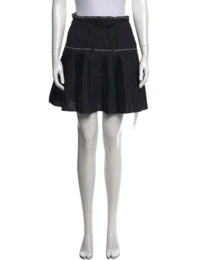 Pre-owned Ulla Johnson Mini Skirt In Black