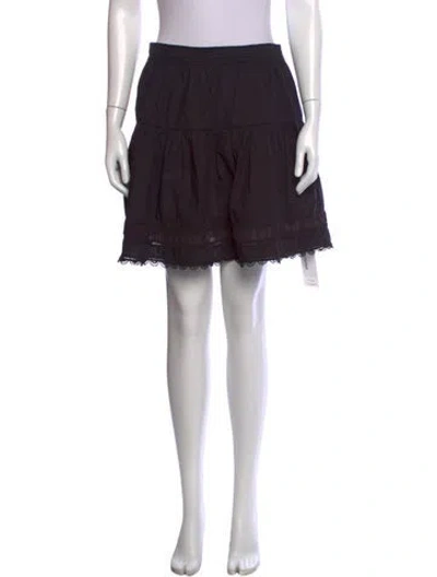 Pre-owned Ulla Johnson Mini Skirt In Black