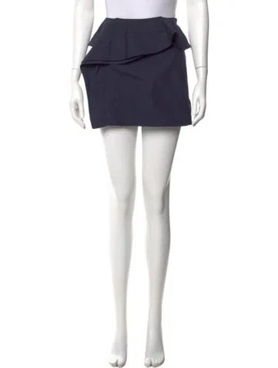 Pre-owned Ulla Johnson Mini Skirt In Blue