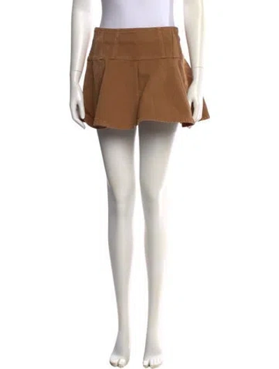 Pre-owned Ulla Johnson Mini Skirt In Brown