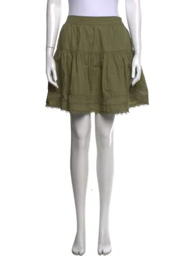 Pre-owned Ulla Johnson Mini Skirt In Green