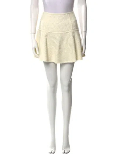Pre-owned Ulla Johnson Mini Skirt In Neutral