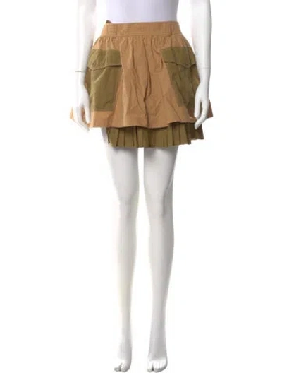 Pre-owned Ulla Johnson Mini Skirt In Neutral