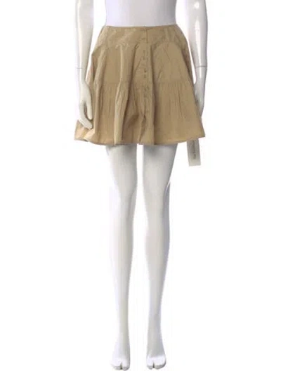 Pre-owned Ulla Johnson Mini Skirt In Neutral