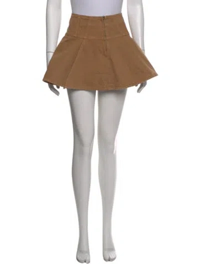 Pre-owned Ulla Johnson Mini Skirt In Neutral
