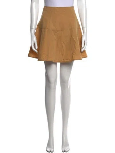 Pre-owned Ulla Johnson Mini Skirt In Neutral