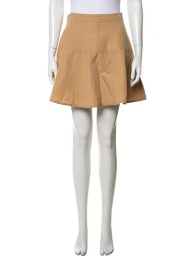Pre-owned Ulla Johnson Mini Skirt In Neutral