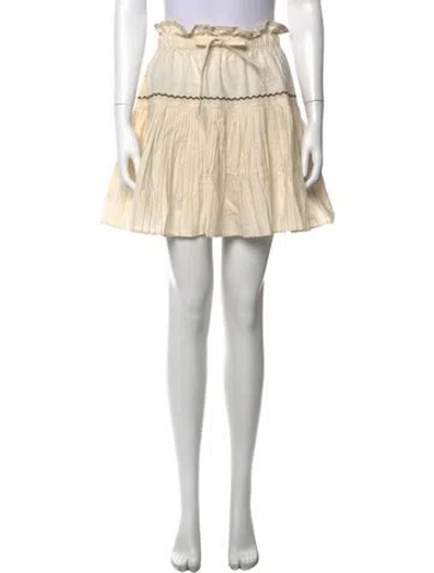 Pre-owned Ulla Johnson Mini Skirt In Neutrals